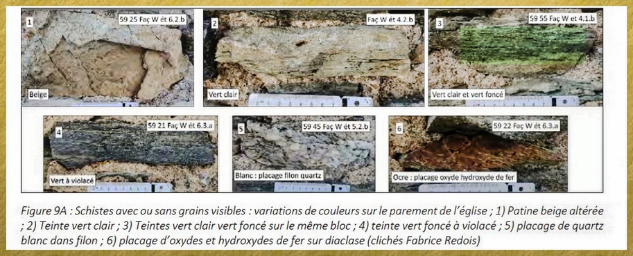 Schiste avec variations de couleurs - 